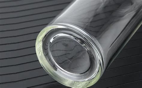 PUREFIT Transparent Glass Water with Bamboo Lid, BPA Free 100% Leak ...