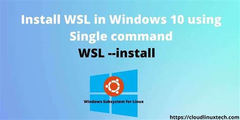 Install WSL Command Line 的图像结果