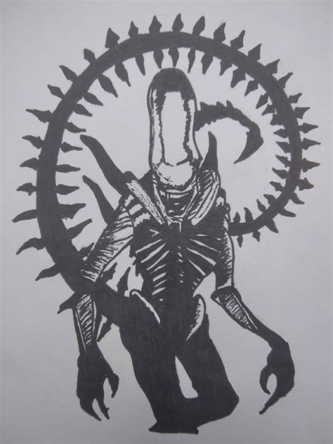 Image result for Alien Parasite Line Art