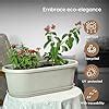 Eha Earth Friendly Regalia 19 Inch Pots and Planters Set of 2 | Bamboo ...