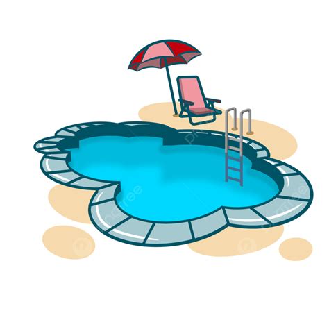 Swimming Pool Clip Art Illustration, Pool, Swimming, Cliptart PNG ...