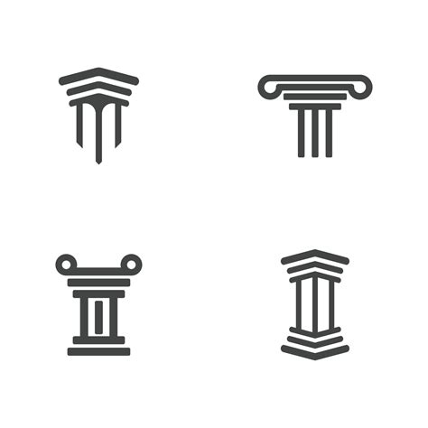 Column icon Logo Template vector 23812589 Vector Art at Vecteezy