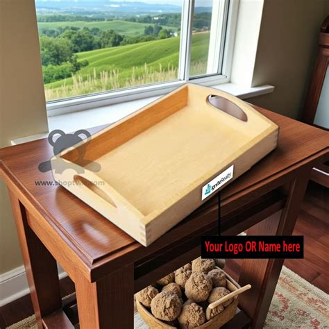 ShopTwiz Wooden Serving Tray – Elegant Corporate Gift & Multipurpose O