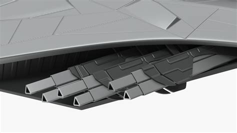 3D Futuristic Space Fighter Starship Gray model | 3D Molier International