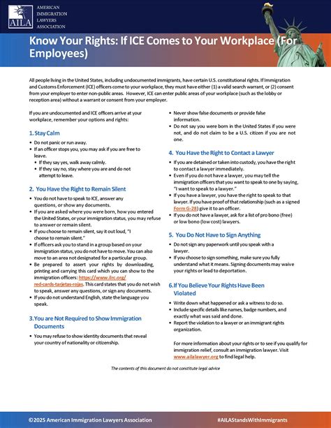 Know Your Rights: If ICE Comes to Your Workplace (For Employees)