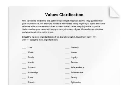 Image result for Values Discussion Questions PDF