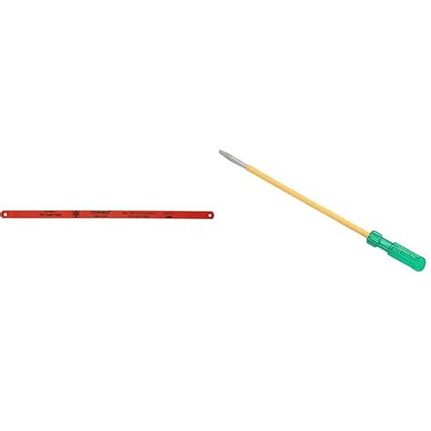 Taparia HSS 1218 Steel TPI Hacksaw Blade (Orange)+Taparia 903 I Steel ...