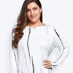 Plus Size Asymmetrical Tops Cheap Casual Style Online Free Shipping at ...