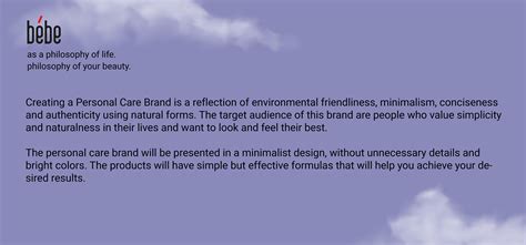 cosmetic brand bebe on Behance