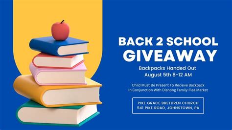 Pike GBC Backpack and Supplies Giveaway , Pike Grace Brethren Church ...