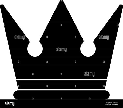 Crown silhouette icon. Game winners and ranking. Editable vector Stock Vector Image & Art - Alamy