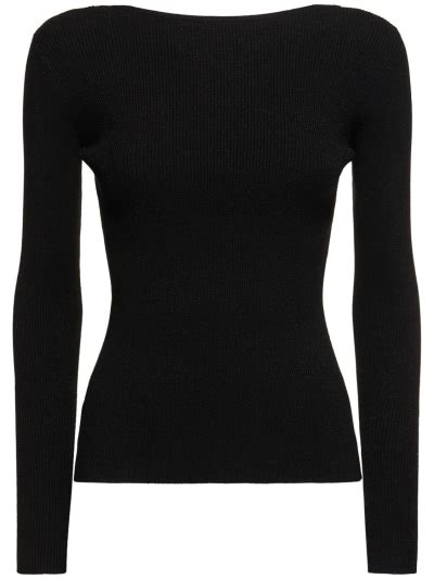 Favella stretch viscose lurex l/s top - Max Mara - Women | Luisaviaroma