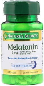 Nature's Bounty Melatonin, 1 mg, 180 Vegetarian Tablets Price in India ...