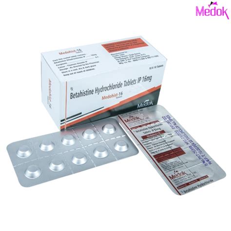 Medohist 16 - Betahistine hydrochloride IP 16mg - Medok Life Sciences ...