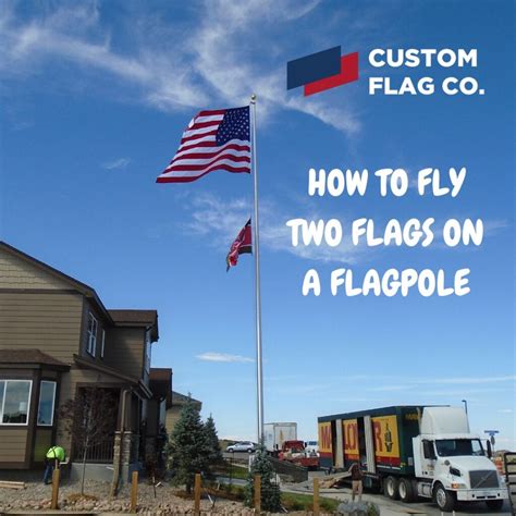 How do I Fly Two Flags on my Flagpole? - Custom Flag Company