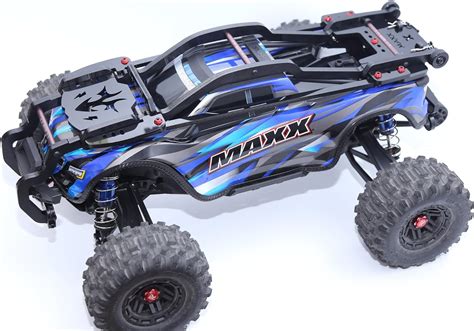 Amazon.com: Nylon Roll Cage Body Chassis Protect Keel Frame Kit for Traxxas 1/10 V2 Maxx ...