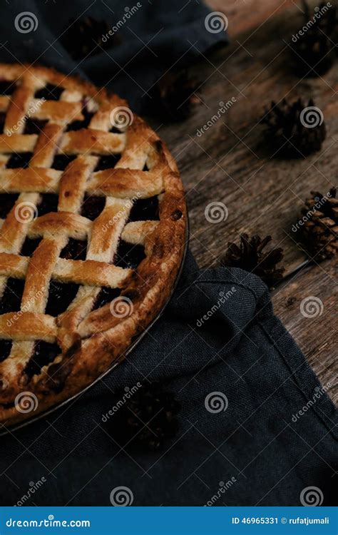 Delicious, blueberry pie stock image. Image of cloth - 46965331