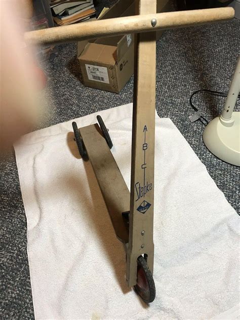 VINTAGE VERO ABC BABY WOOD 3-WHEEL CHILDS SCOOTER | #3877875667