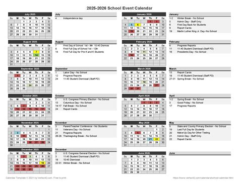 Chatham County Schools Calendar 2025-2026 Holidays