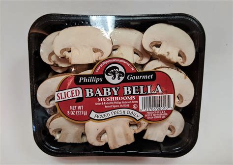 Fresh Sliced Baby Bella Mushrooms, 8 oz package - Walmart.com