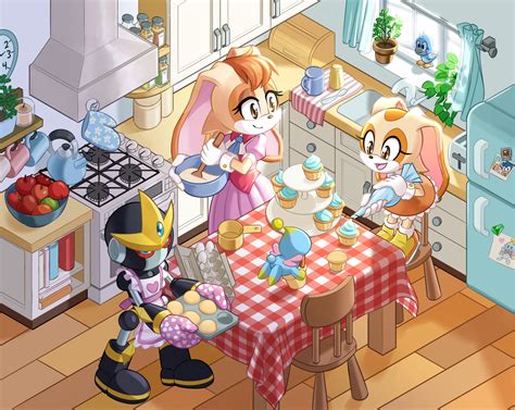 cream the rabbit, neutral chao, cheese, vanilla the rabbit, and gemerl ...