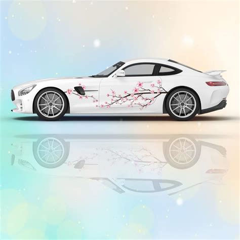 Buy 2PCS Sakura Cherry Blossom Car Livery, Japanese Theme Side Car ...