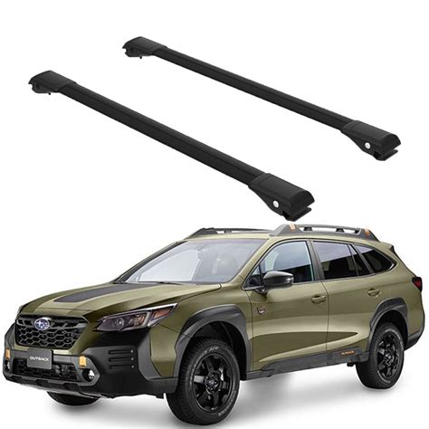 Fit Subaru Outback Wilderness 2022-2024 Roof Rack Cross Bars Black Luggage Rack | eBay