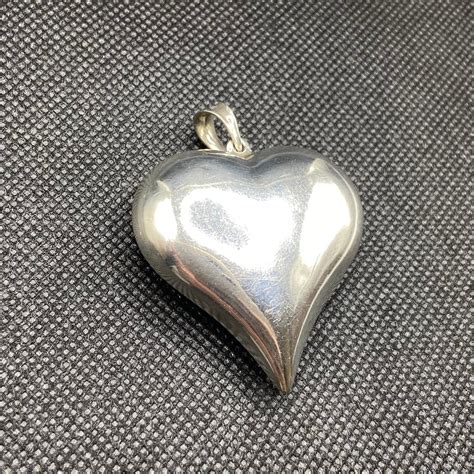 925 silver big heart pendant top【a80】 | LEMON
