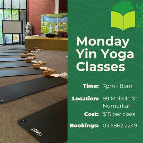 Monday Yin Yoga Classes - , 99 Melville Street Numurkah, VIC, Australia ...