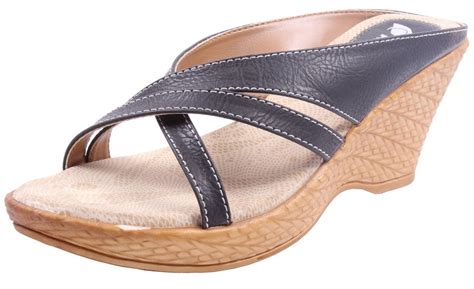shiva collection women slipper black 7-8 : Amazon.in: Fashion