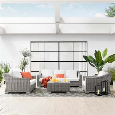 OMCCO 6 Seater Outdoor Sofa Set Patio Garden Balcony Porch Backyard ...
