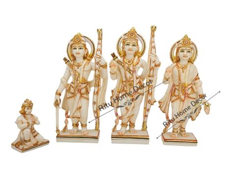 Ramdarbar Statue in Brass,31cm Lord Rama, Lord Hanuman, Lord Lakshman ...