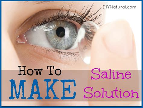 Homemade Saline Solution For Contacts - Homemade Ftempo