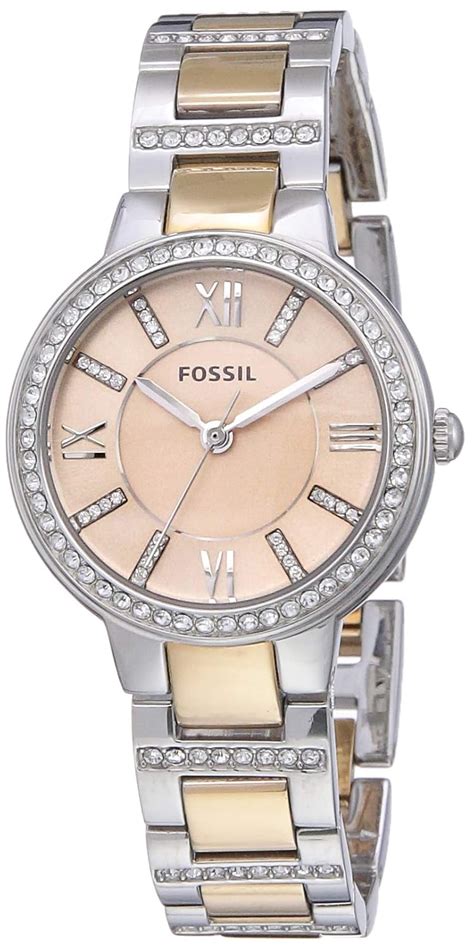 Buy Fossil Virginia Analog Gold Dial Women's Watch - ES3405 at Amazon.in