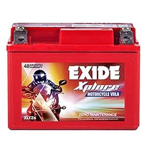 Exide Xplore XLTZ4A 4AH Motorcycle Battery : Amazon.in: Fashion