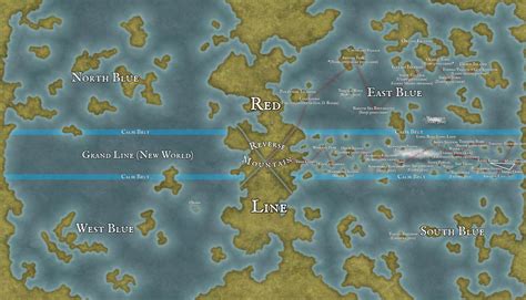 One Piece Grand Line Map One Piece World In One Piece World| World