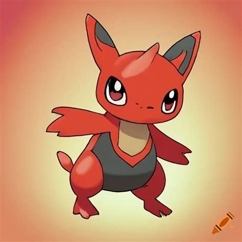 Fire grass lizard starter pokemon on Craiyon