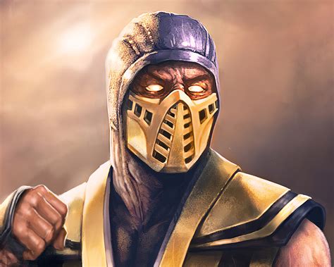 Mortal Kombat Scorpion Face Drawings