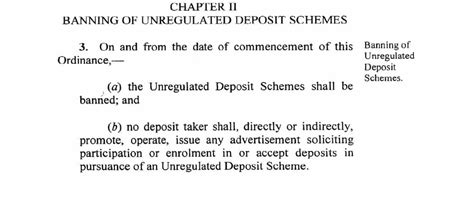 Demystifying the – Banning of Unregulated Deposit Schemes Ordinance, 2019
