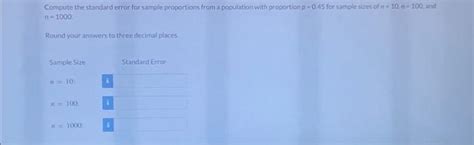 Image result for Standard Error of Sample Proportion