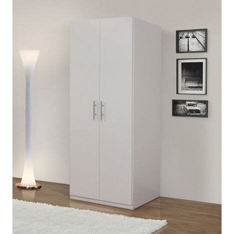 Colonna Portaoggetti Bissolo Casa CM 30x30 H195 Bianco Opaco - Kit Smontato, Laminato Di Alta Qualità