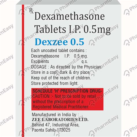 Buy Dexzee 0.5 MG Tablet (30) Online at Flat 15% OFF | PharmEasy