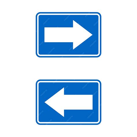 Signo izquierdo o derecho vector logo plantilla ilustración diseño ...