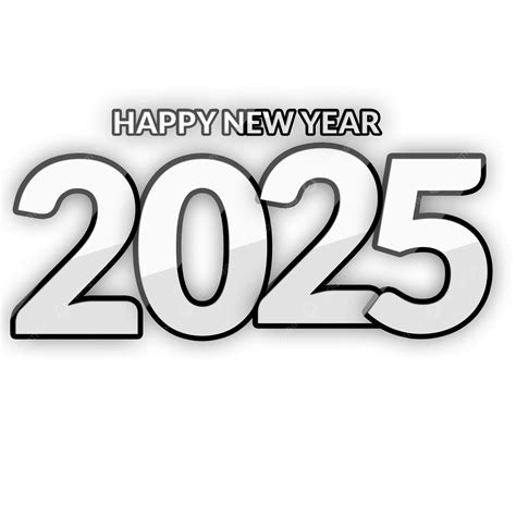 Feliz Año Nuevo Clipart En Blanco Y Negro Guantes De Lana. Feliz