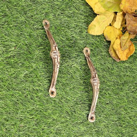 Brass Tribal Face Handle Pair (Standard Size, Antique Brown) – Two ...