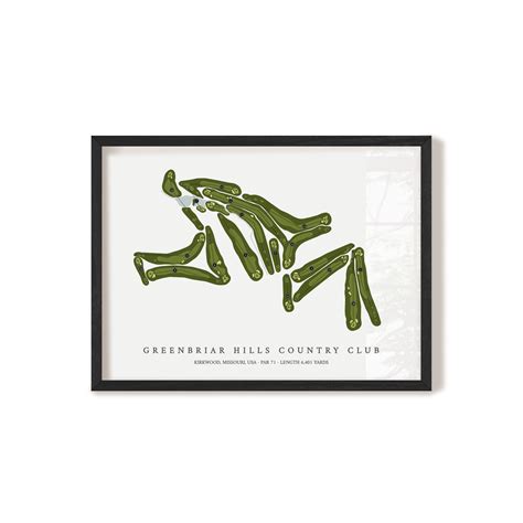 Greenbriar Hills Country Club | Golf Course Map