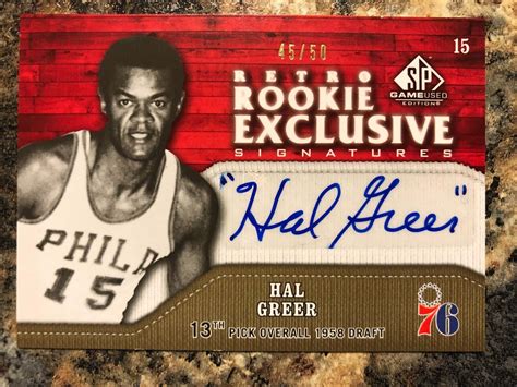 Download Hal Greer Exclusive Basketball Card With Signature Wallpaper ...