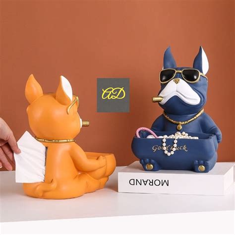 BULL DOG DESIGN CANDY STORAGE WITH TISSUE BOX HOLDER-MK001CH – www ...