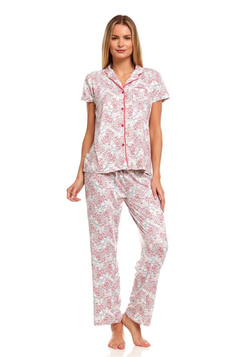Premiere Fashion - Womens Sleepwear Pajamas Set Woman Short Sleeve ...
