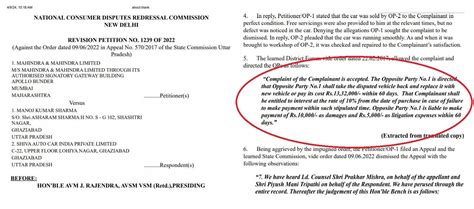 Mahindra Directed To Replace Car Or Issue Full Refund To XUV500 ...